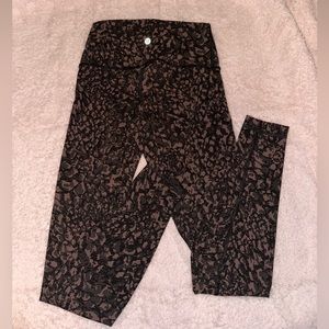Lululemon WunderUnder Train Brown Camo